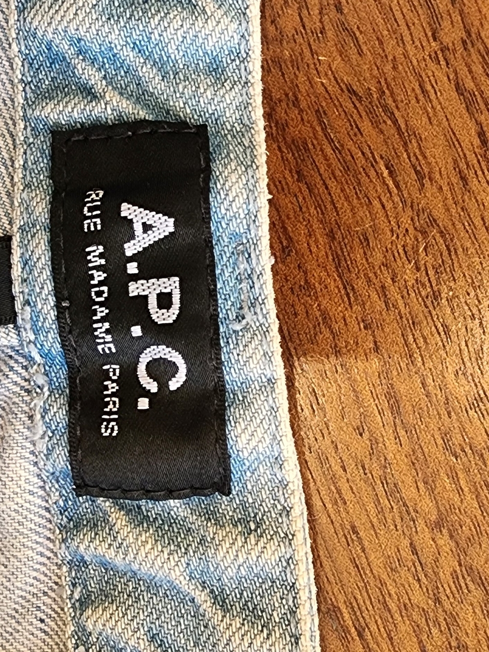 A.P.C. Light Blue Rome Denim Jean Shorts Size S - Picture 6 of 10